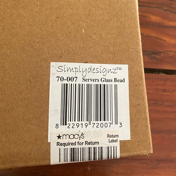 SimplyDesignz Amber Glass Handle Salad Serving Set NWT - Picture 12 of 16